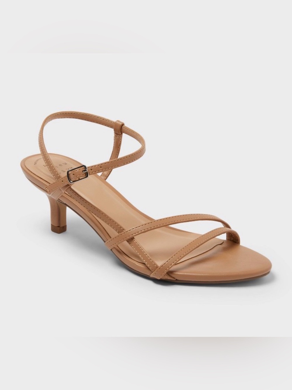 NWT A New Day Women's Stella Almond Toe Strappy Heels Sz 9 Sand
